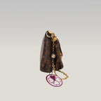 Louis Vuitton Multi Pochette Accessoires Monogram in Tela Cerata e Pelle Marrone