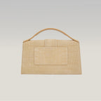 Jacquemus Large Le Bambino Croc Embossed Leather Tote Bag Beige