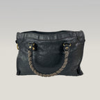 Borsa Balenciaga Classic Motorcycle Nera in Pelle con Hardware Dorato – 30 cm