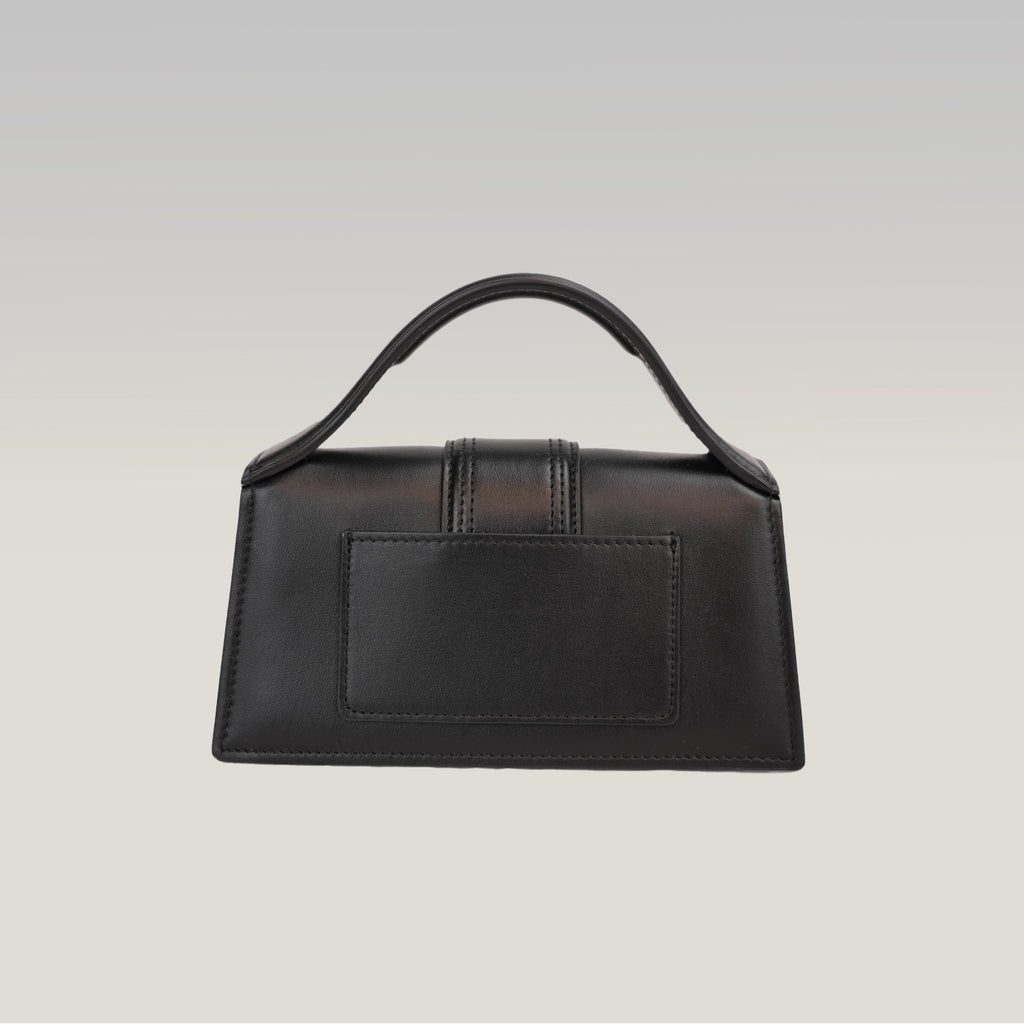 Jacquemus Le Bambino Black Leather Top Handle Shoulder Bag