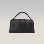 Jacquemus Le Bambino Black Leather Top Handle Shoulder Bag