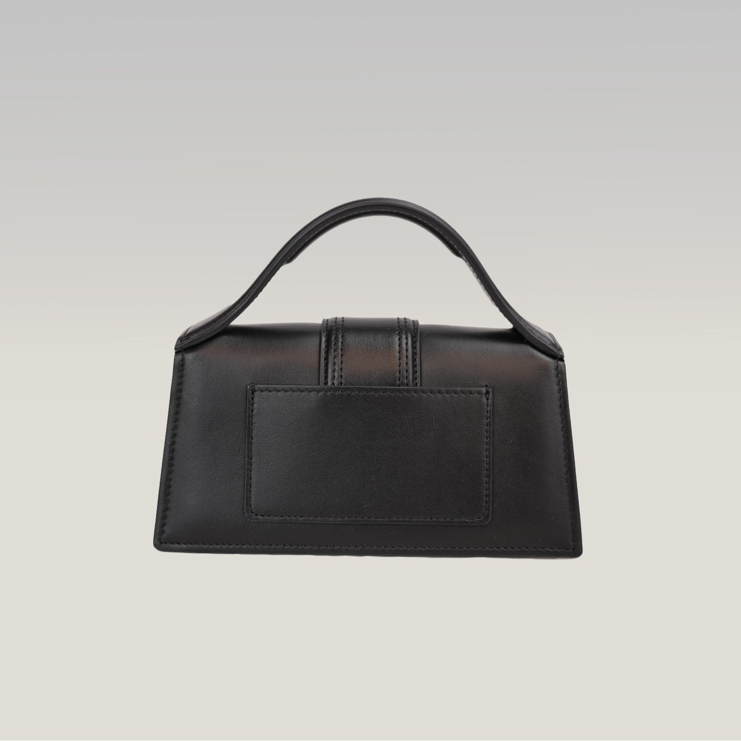 Jacquemus Le Bambino Black Leather Top Handle Shoulder Bag