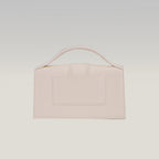 Jacquemus Borsa a Mano in Pelle Avorio con Logo Dorato