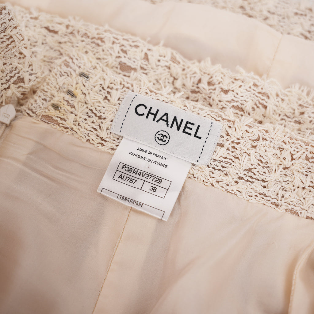 Chanel Textured Knit Mini Skirt
