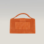 Jacquemus Borsa a Mano in Camoscio Arancione