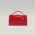 Jacquemus Borsa a Mano in Pelle Verniciata Rossa