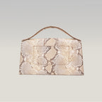 Jacquemus Le Grand Bambino Python Embossed Leather Medium Crossbody Bag Beige