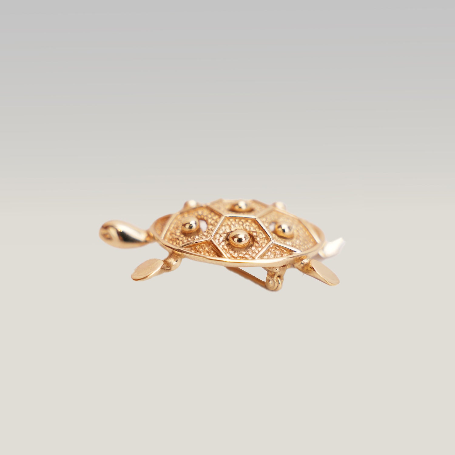 Dior Spilla Tartaruga in Lega Metallica Dorata – Broche Gioiello Vintage