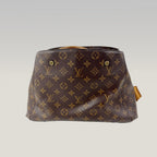 Borsa Louis Vuitton Montaigne MM in Tela Monogram Marrone con Manici in Pelle