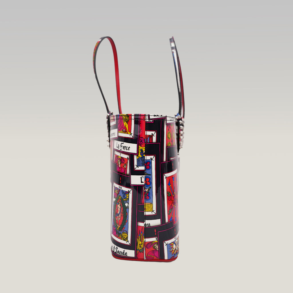 Christian Louboutin Cabata Tote Bag Pelle Stampa Tarot de Marseille Multicolor