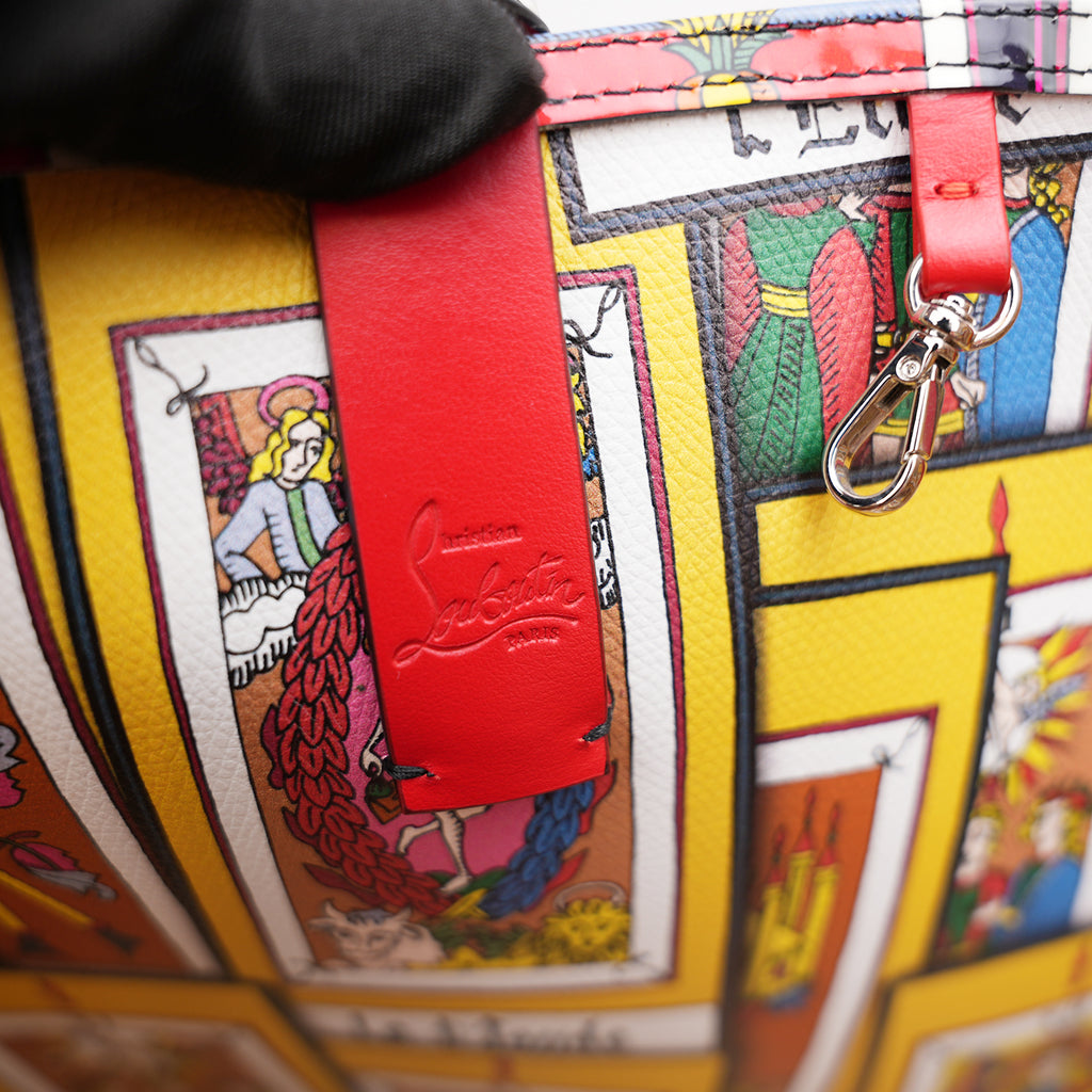 Christian Louboutin Cabata Tote Bag Pelle Stampa Tarot de Marseille Multicolor