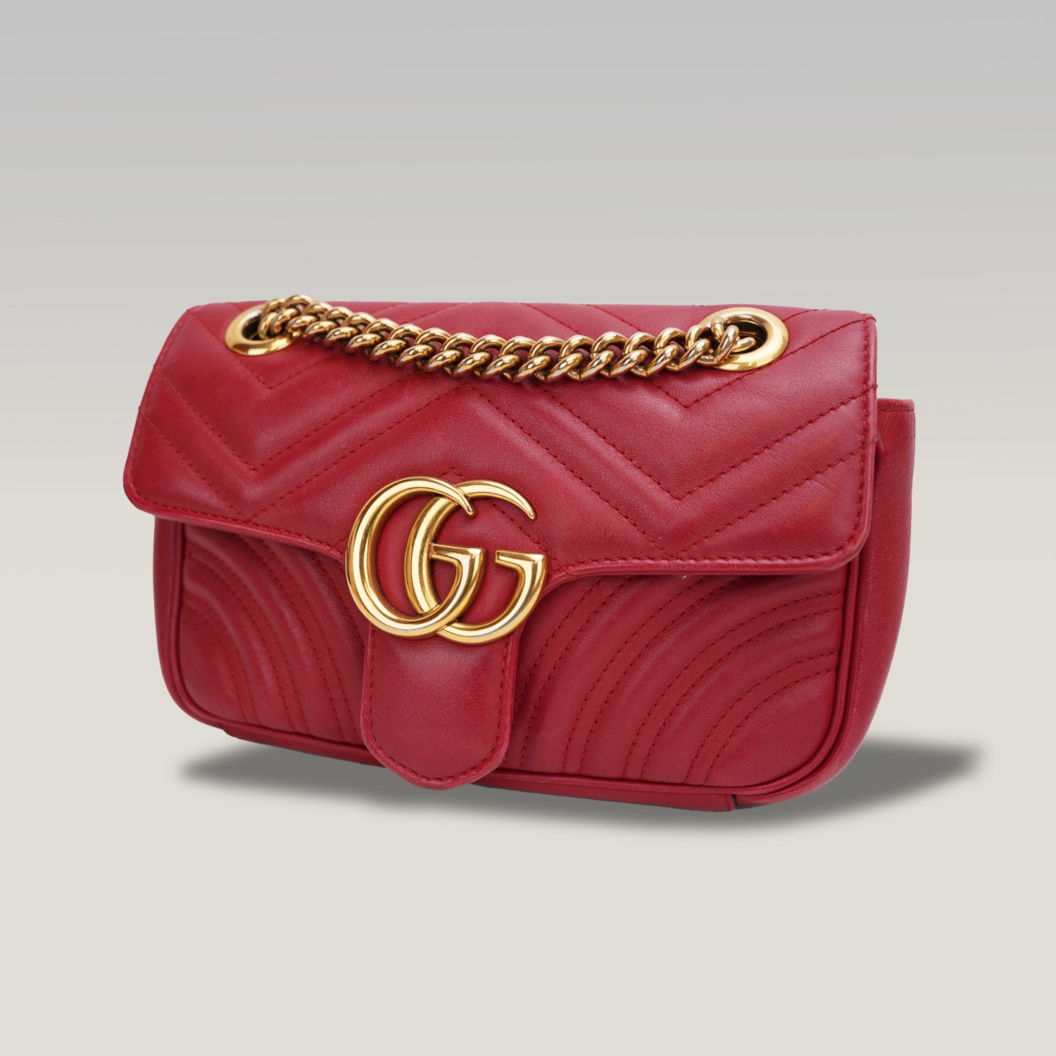 Gucci Marmont 22 Borsa a Spalla Rossa