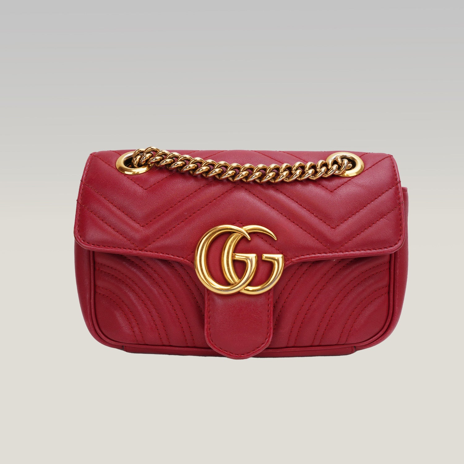 Gucci Marmont 22 Borsa a Spalla Rossa