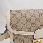 Gucci Horsebit 1955 Borsa Beige/Bianco
