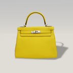 Hermès Kelly 28 con ferramenta argentata