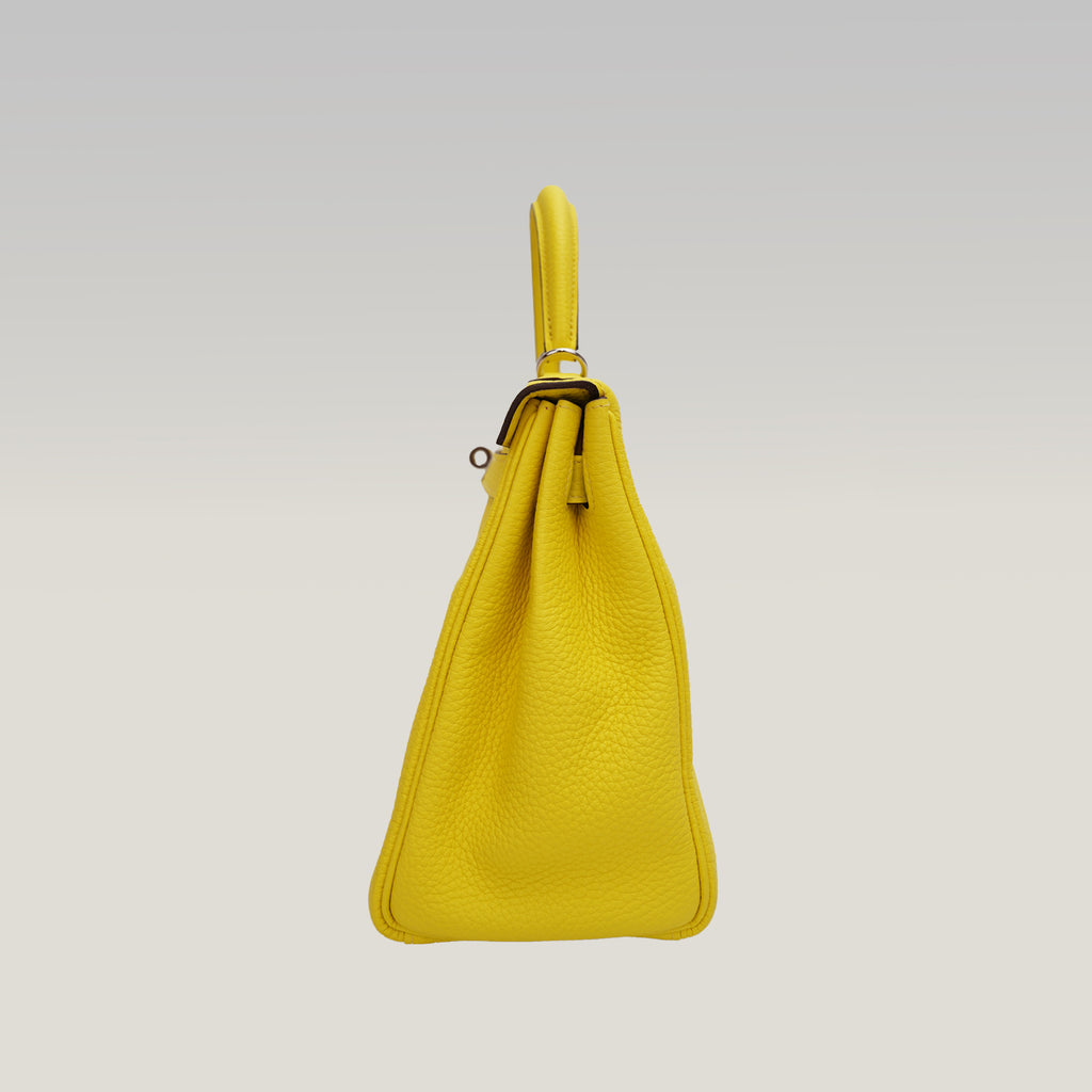 Hermès Kelly 28 con ferramenta argentata