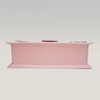 Jacquemus Le Grand Bambino Rosa Pallido in Pelle Verniciata con Manico e Tracolla