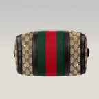 Gucci Mini Boston Bag GG Canvas con Web Stripe