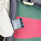 Gucci Mini Boston Bag GG Canvas con Web Stripe