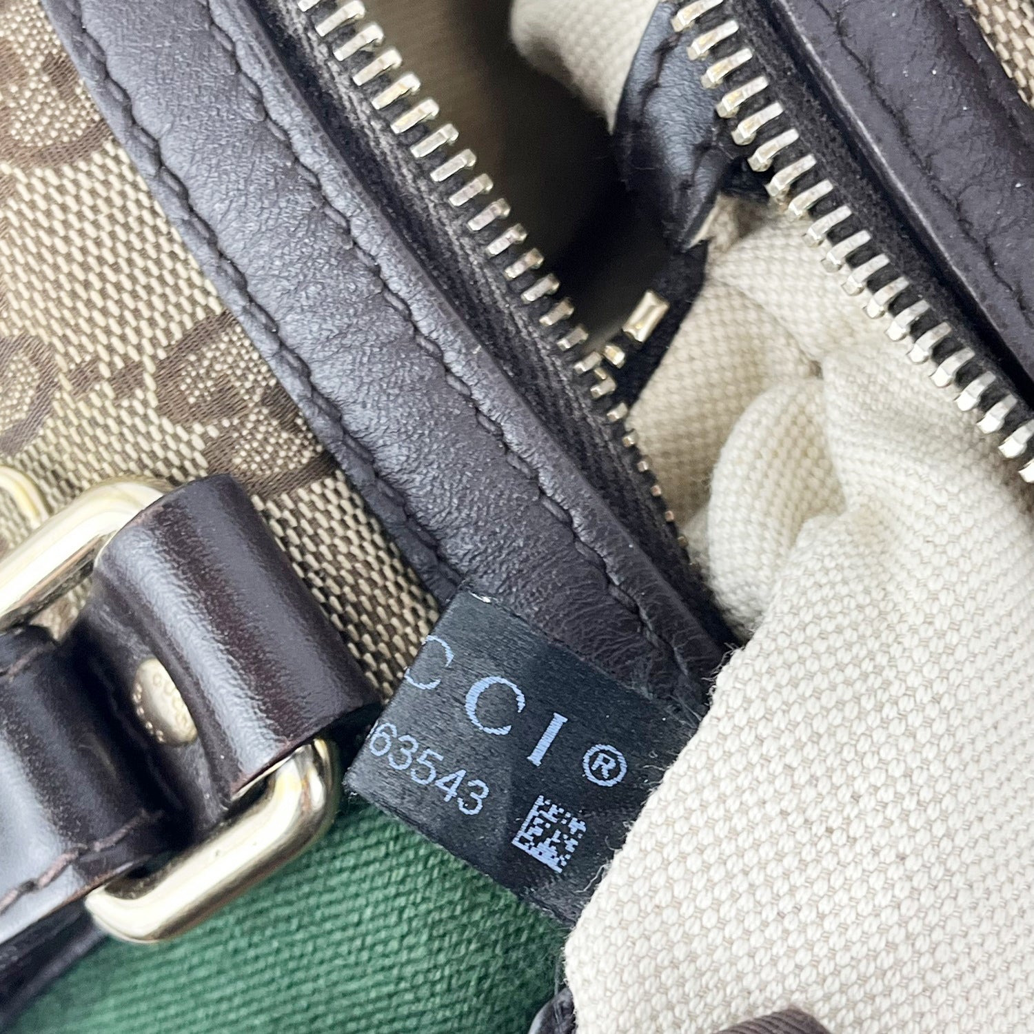 Gucci Mini Boston Bag GG Canvas con Web Stripe