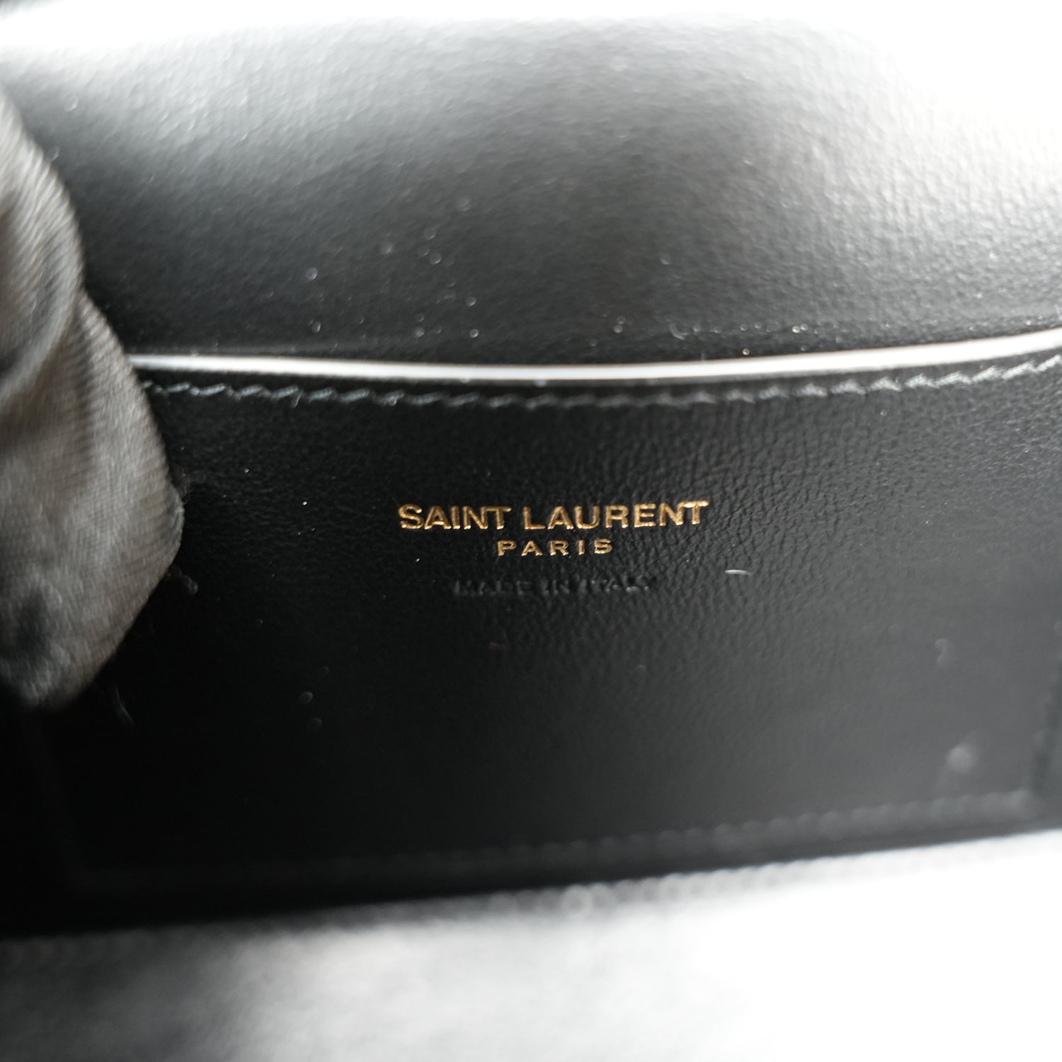 Saint Laurent Gaby Mini Bag in Pelle Trapuntata Nera