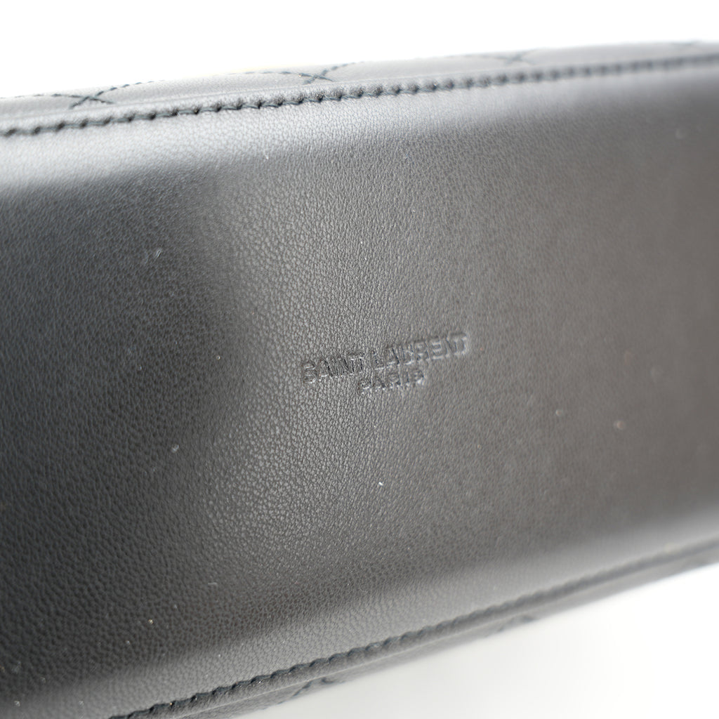 Saint Laurent Gaby Mini Bag in Pelle Trapuntata Nera