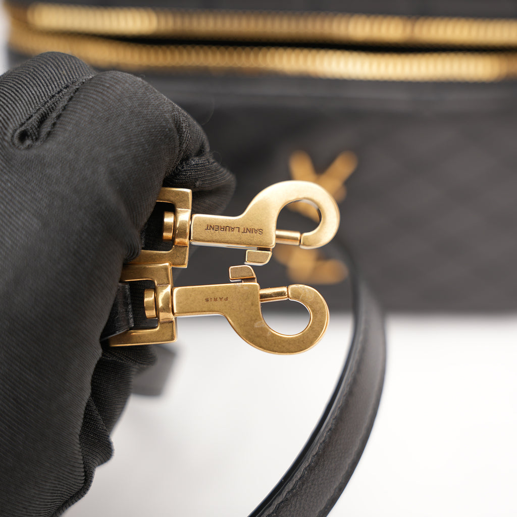 Saint Laurent Gaby Mini Bag in Pelle Trapuntata Nera