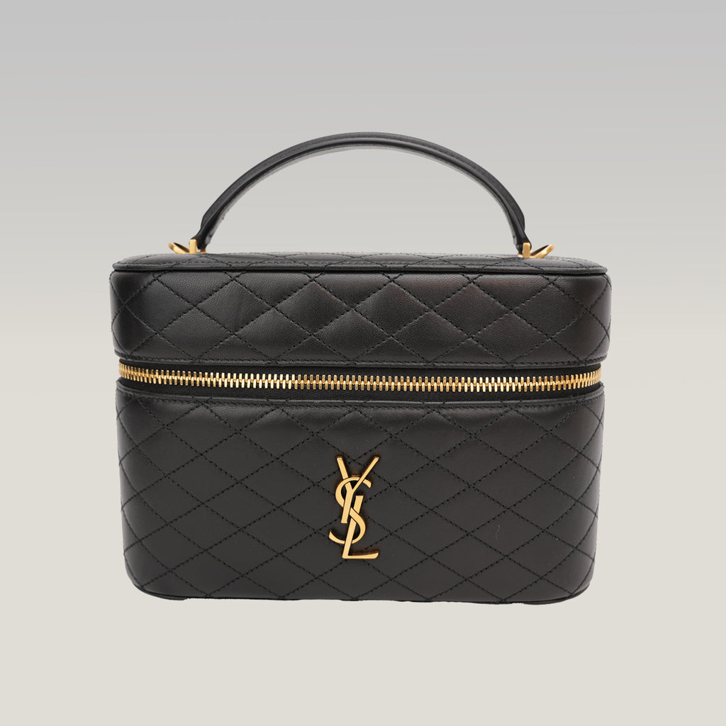 Saint Laurent Gaby Mini Bag in Pelle Trapuntata Nera