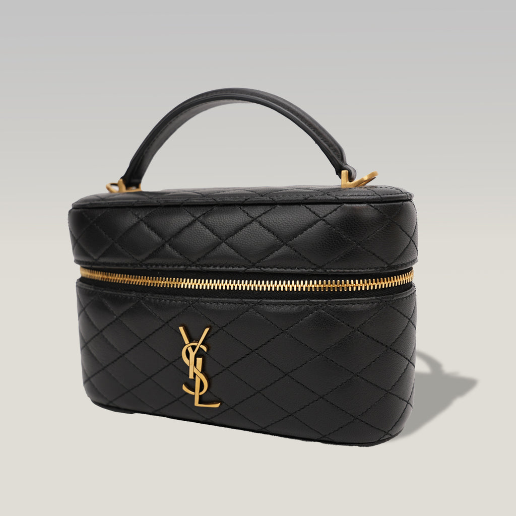 Saint Laurent Gaby Mini Bag in Pelle Trapuntata Nera