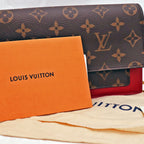 Louis Vuitton Portafoglio Flore Monogram con Interno Rosso – Chip NFC