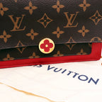 Louis Vuitton Portafoglio Flore Monogram con Interno Rosso – Chip NFC