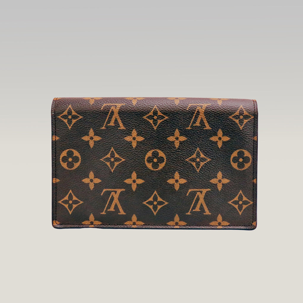 Louis Vuitton Portafoglio Flore Monogram con Interno Rosso – Chip NFC