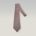 Hermès Elegant Multicolor Geometric Pattern Silk Tie