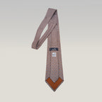Hermès Elegant Multicolor Geometric Pattern Silk Tie