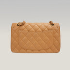 Chanel Classic Flap Borsa a Spalla in Pelle di Vitello Beige