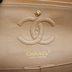 Chanel Classic Flap Borsa a Spalla in Pelle di Vitello Beige