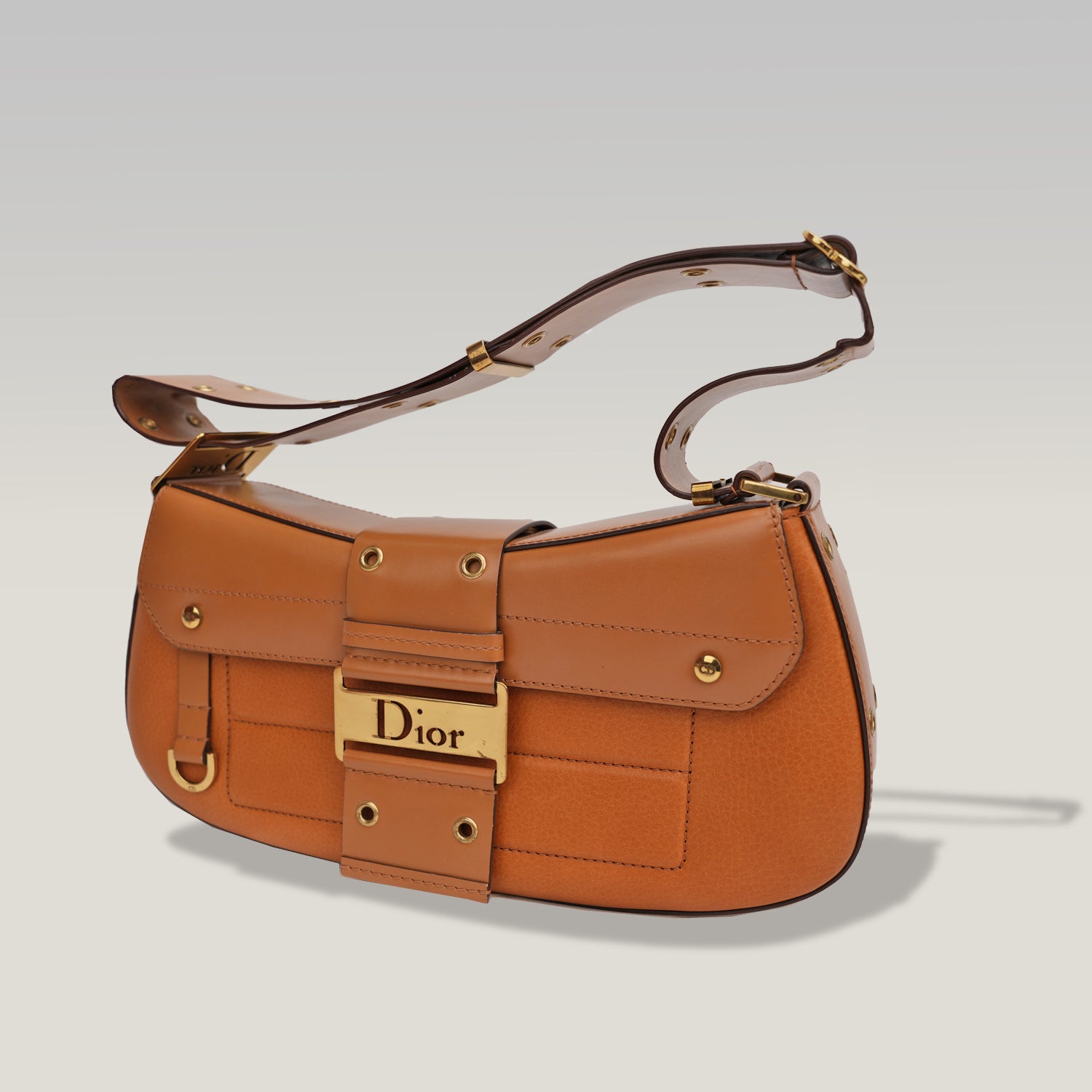 Dior Borsa Street Chic Columbus in pelle color cognac