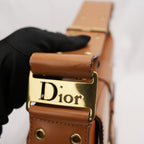 Dior Cognac Leather Street Chic Columbus Bag