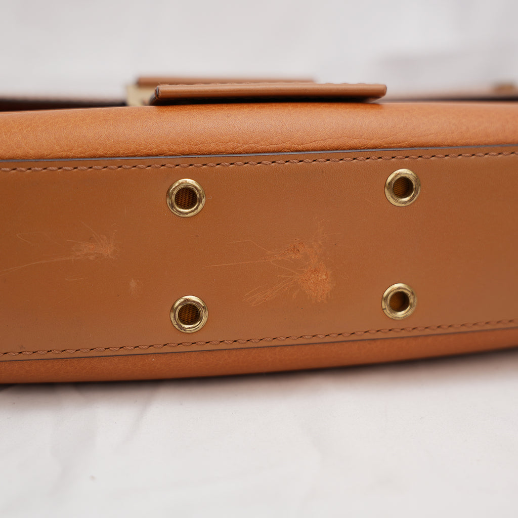 Dior Cognac Leather Street Chic Columbus Bag