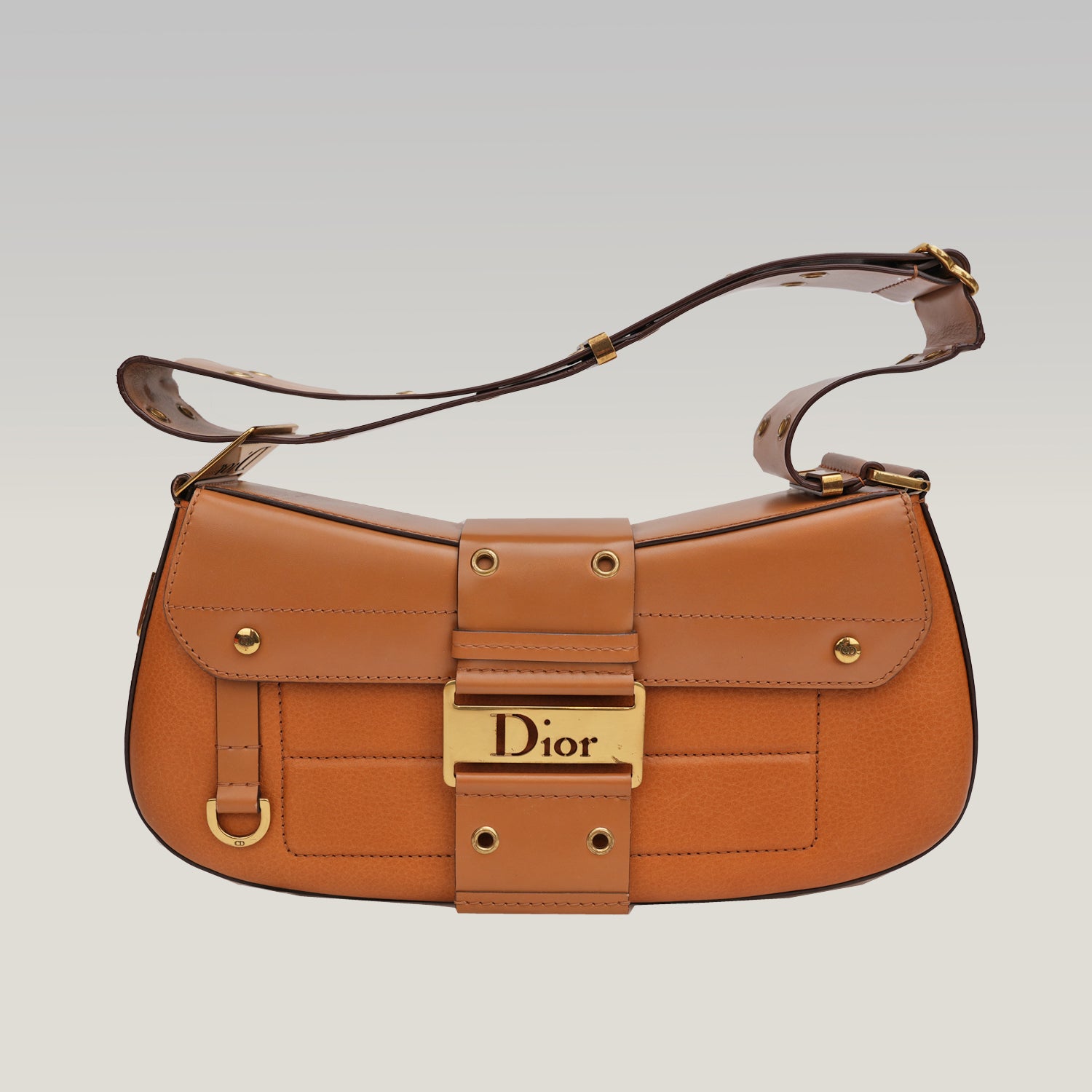 Dior Borsa Street Chic Columbus in pelle color cognac