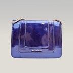 Bvlgari Serpenti in vernice blu con chiusura Snake Head