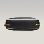 Miu Miu Beau borsa in pelle nera e bianca con manici doppi