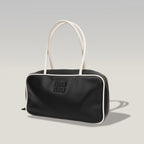 Miu Miu Beau borsa in pelle nera e bianca con manici doppi