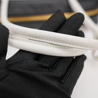 Miu Miu Beau borsa in pelle nera e bianca con manici doppi