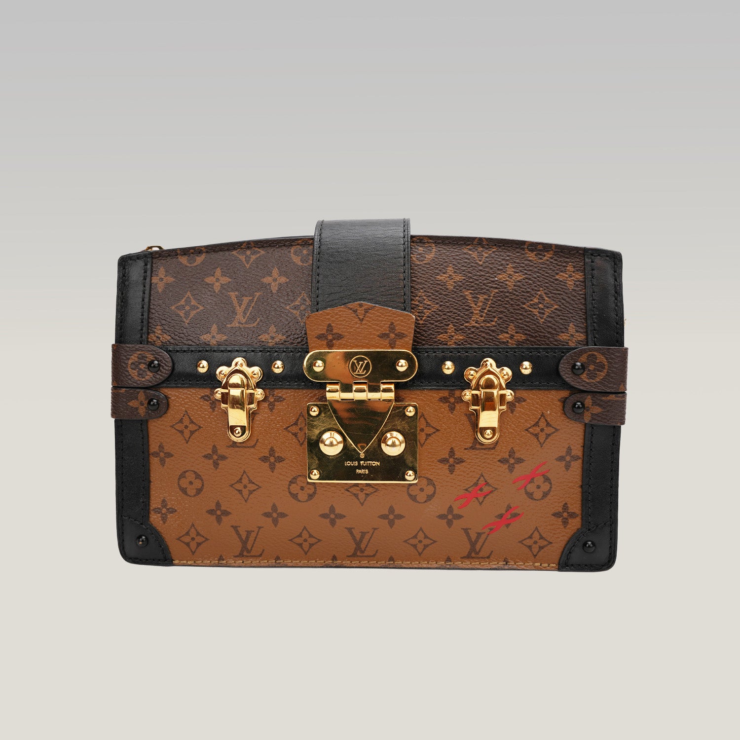 Louis Vuitton Pochette Malle Monogram Reverse Marron/Noir