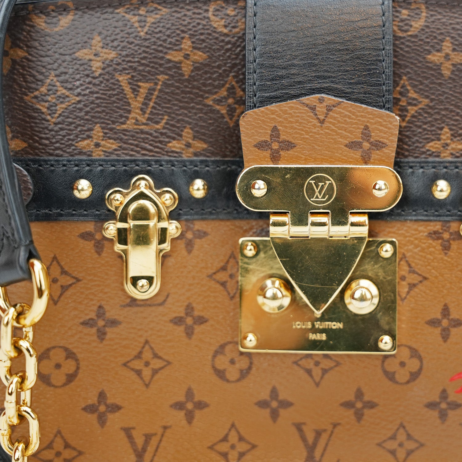 Louis Vuitton Pochette Malle Monogram Reverse Marron/Noir