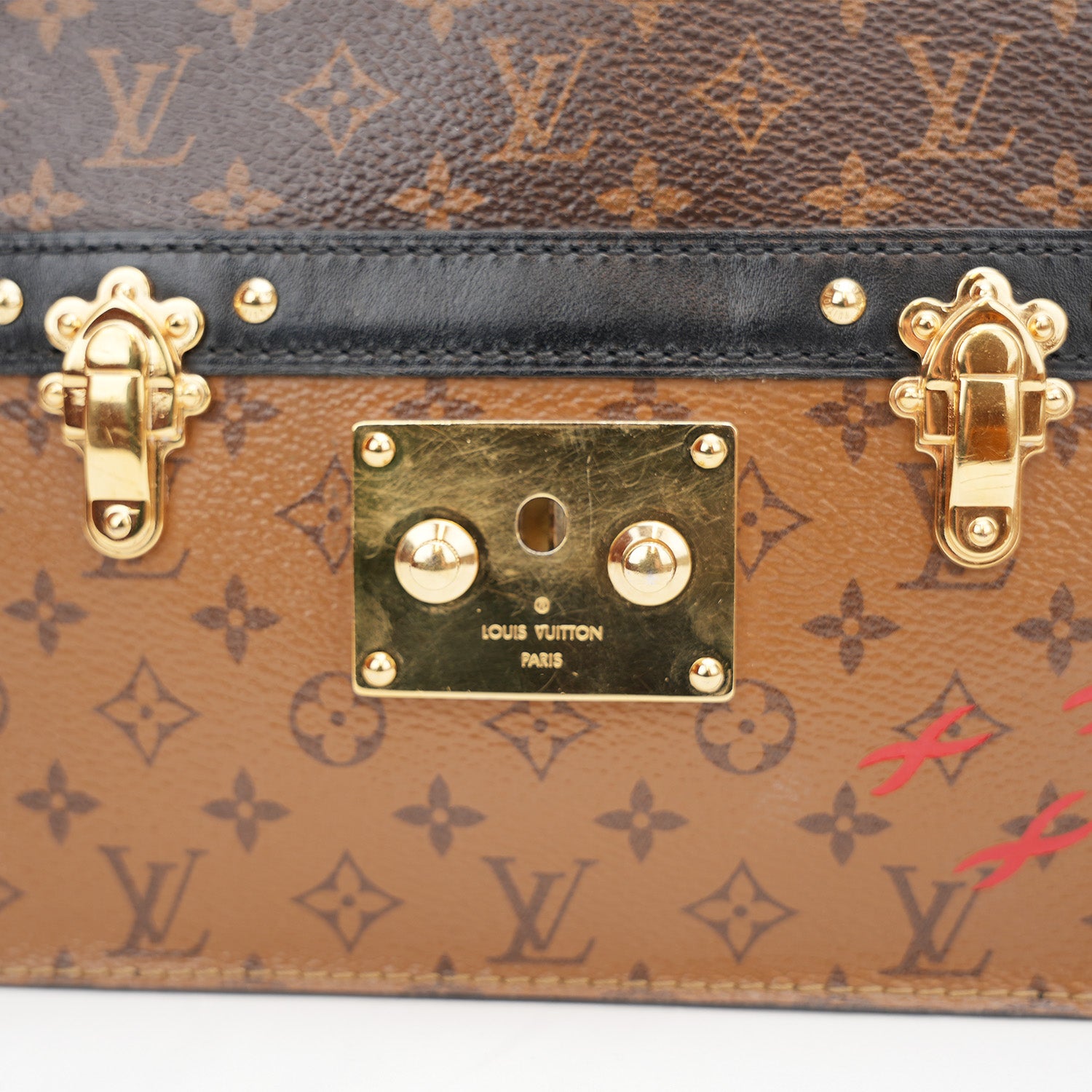 Louis Vuitton Pochette Malle Monogram Reverse Marron/Noir