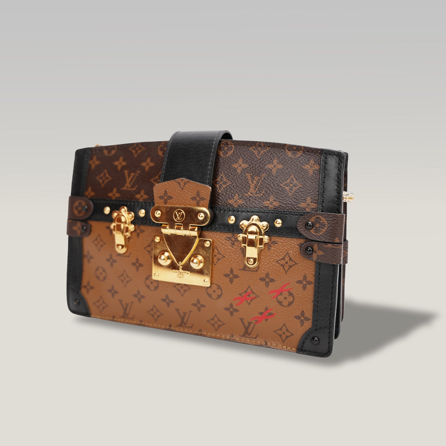 Louis Vuitton Pochette Malle Monogram Reverse Marron/Noir