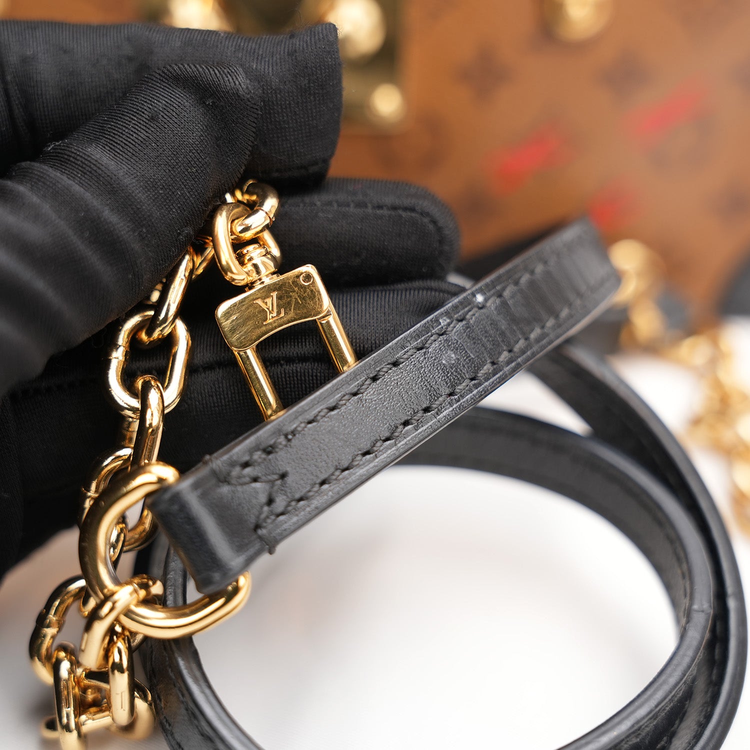 Louis Vuitton Pochette Malle Monogram Reverse Marron/Noir