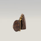 Louis Vuitton Multi Pochette Accessoires Monogram in Tela Cerata e Pelle Marrone